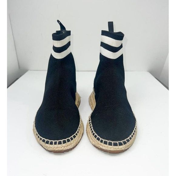 Authentic ALEXANDER WANG Black Dylan Stretch-Knit Sock Ankle Boots Size … - Picture 4 of 11